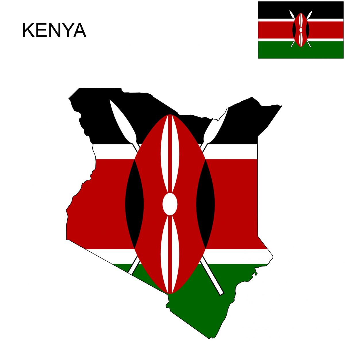 peta Kenya bendera