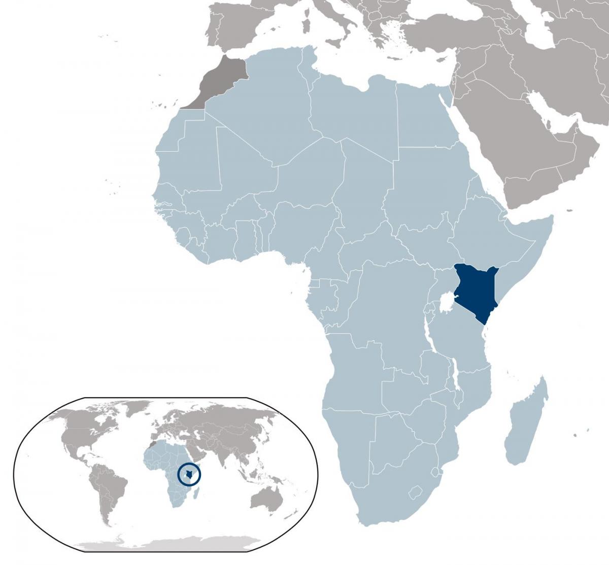 Kenya peta lokasi