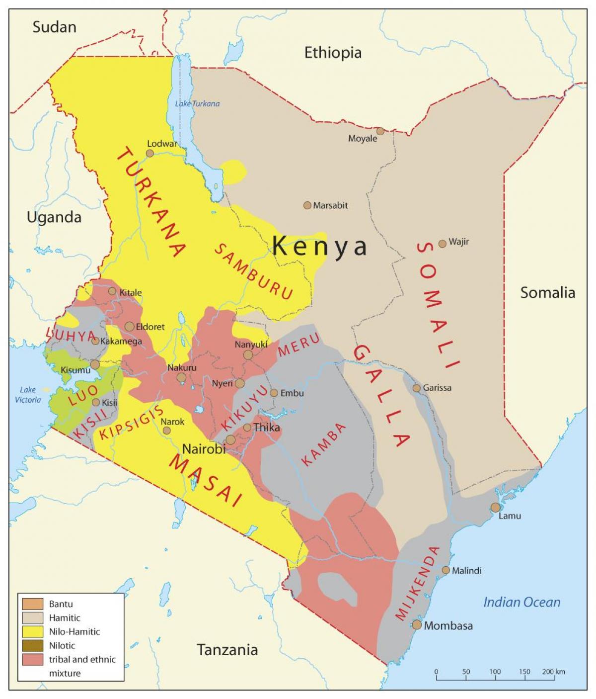 Kenya etnik peta