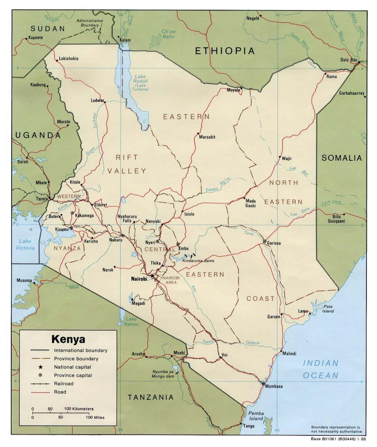 Kenya sungai peta