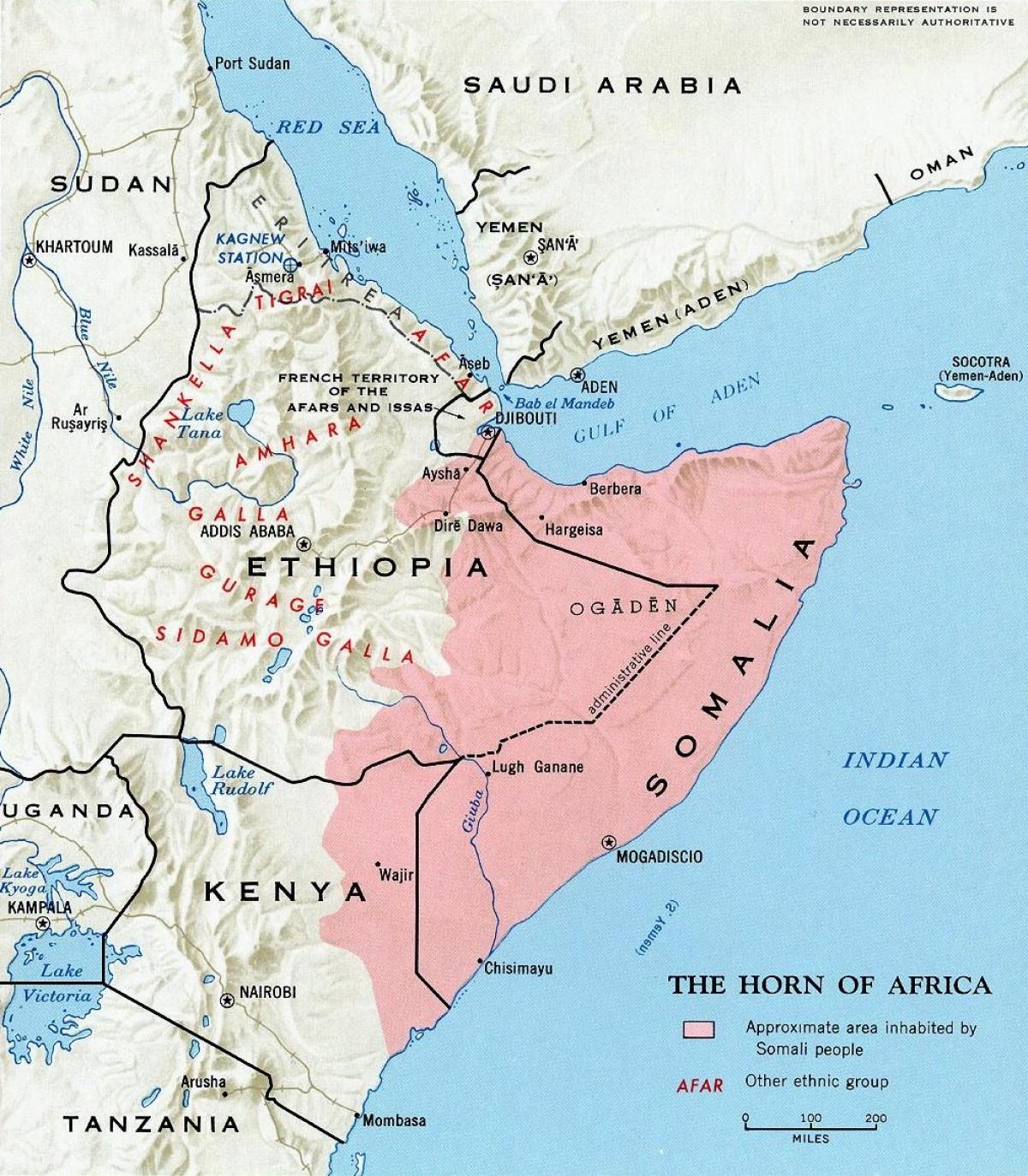 timur utara Kenya peta