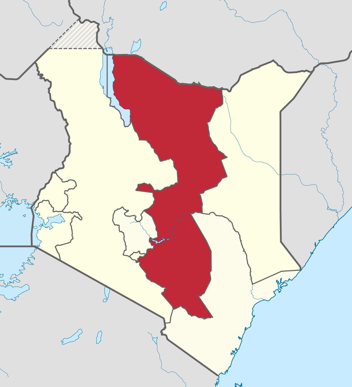 peta wilayah timur Kenya