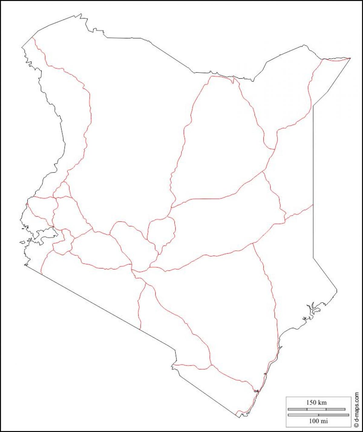 Kenya peta kosong