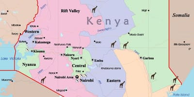 Peta Kenya bahasa