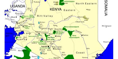 Peta Kenya burung