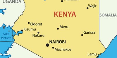 Peta Kenya negara