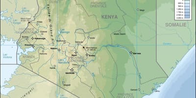 Kenya bantuan peta