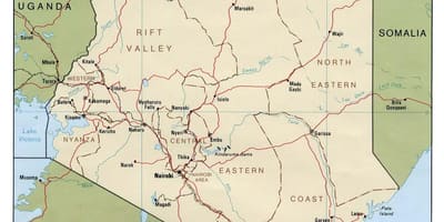 Kenya sungai peta