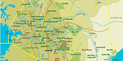 Peta Kenya tumbuh-tumbuhan