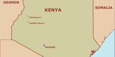 Peta - peta mudah Kenya