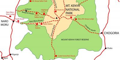 Peta gunung Kenya