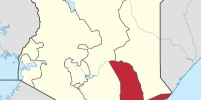 Peta pantai wilayah Kenya