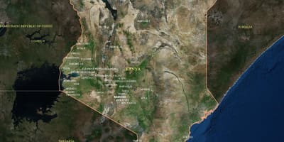 Peta - peta satelit Kenya