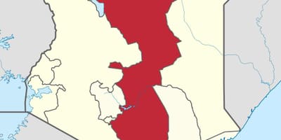 Peta wilayah timur Kenya